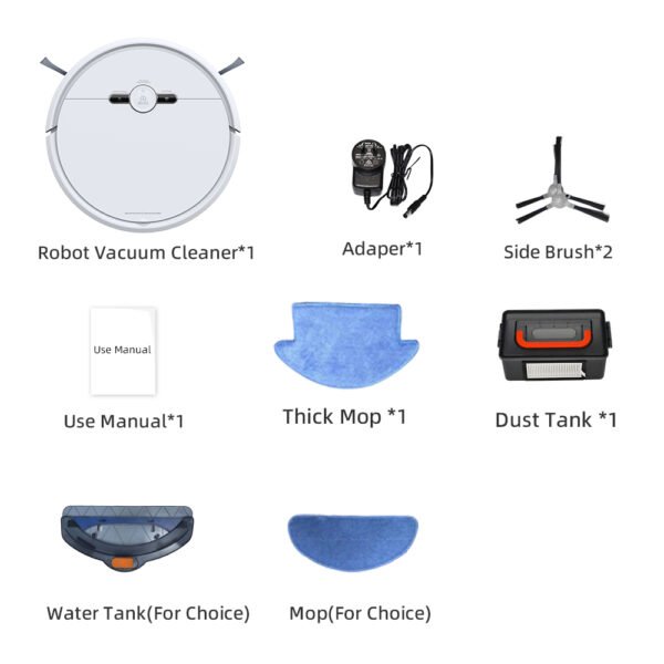 D2-006 Smart 3-in-1 Robot Vacuum and Mop