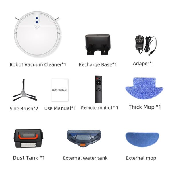 D3-001 Intelligent 3-in-1 Robot Vacuum and Mop