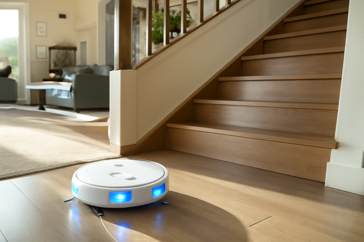 Robot Vacuum Safety Features in Action